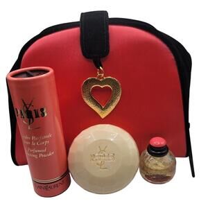 Vintage Yves Saint Laurent Paris Mini: Eau De Toilette Perfume, Powder & Soap